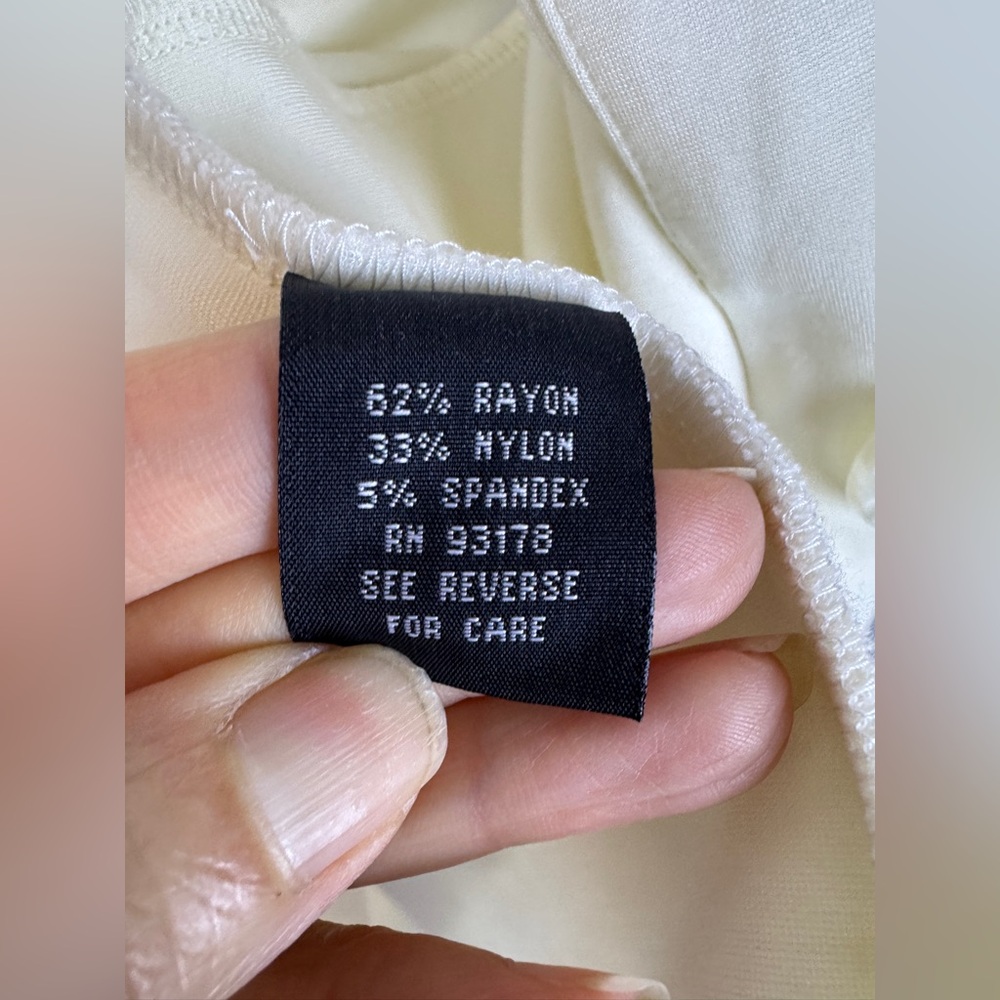 Context White One Button Blazer- Size Medium Pink - image 8